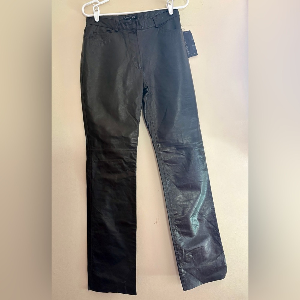 Kenneth Cole dark- Brown Geniune leather pants 🤎